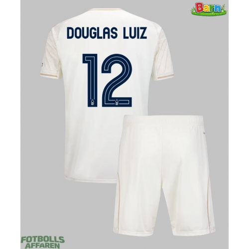 Nottingham Forest Douglas Luiz #12 Bortaställ Barn 2025-26 Kortärmad (+ Korta byxor)